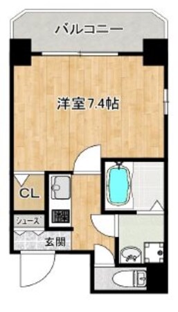 堺筋本町駅 徒歩5分 9階の物件間取画像